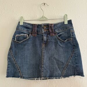 Blue Denim Mini Skirt